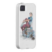 Chun-Li Tying Shoe Case-Mate iPhone Case (Back/Right)