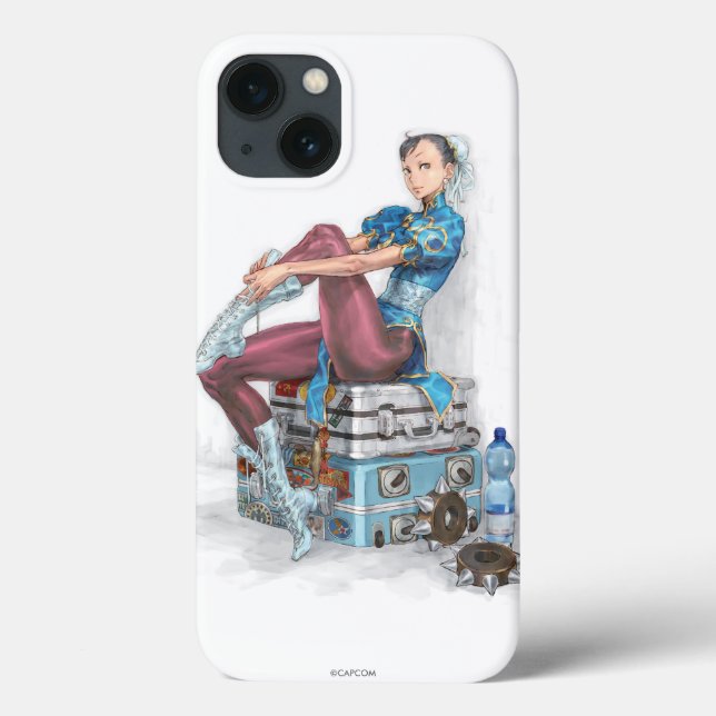 Chun-Li Tying Shoe Case-Mate iPhone Case (Back)