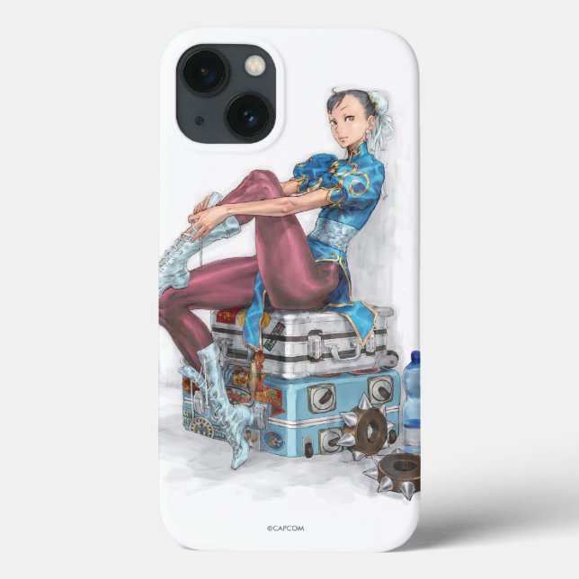 Chun-Li Tying Shoe Case-Mate iPhone Case (Back)
