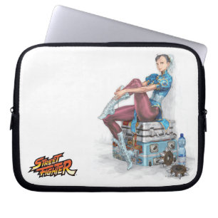 Chun-Li Tying Shoe Laptop Sleeve