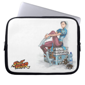 Chun-Li Tying Shoe Laptop Sleeve