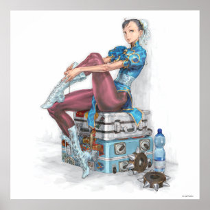 Chun-Li Tying Shoe Poster
