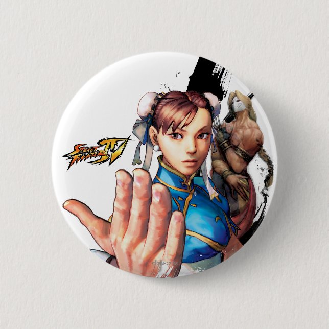 Chun-Li Vs. Vega Button (Front)