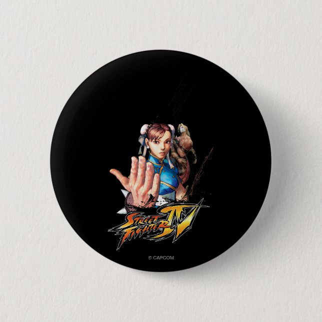 Chun-Li Vs. Vega Pinback Button (Front)