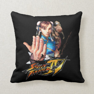 Chun-Li Vs. Vega Throw Pillow