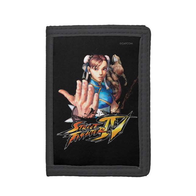 Chun-Li Vs. Vega Trifold Wallet (Front Vertical)