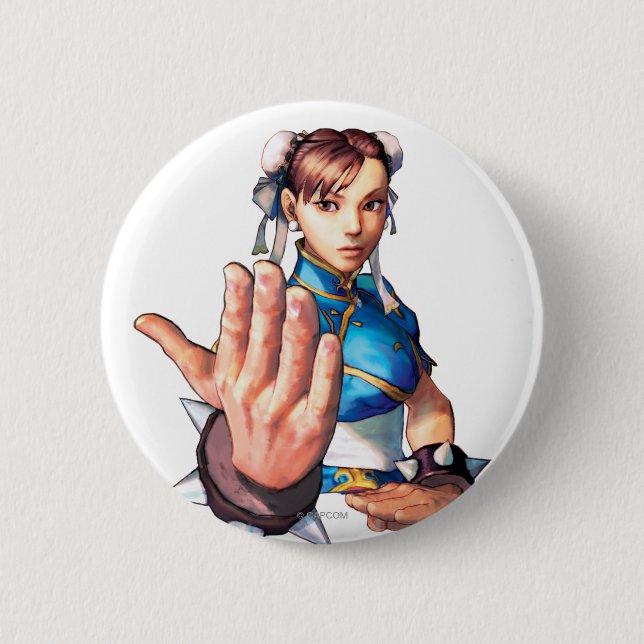 Chun-Li With Hand Up Button (Front)