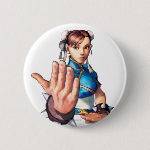Chun-Li With Hand Up Button