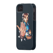 Chun-Li With Hand Up Case-Mate iPhone Case (Back Left)