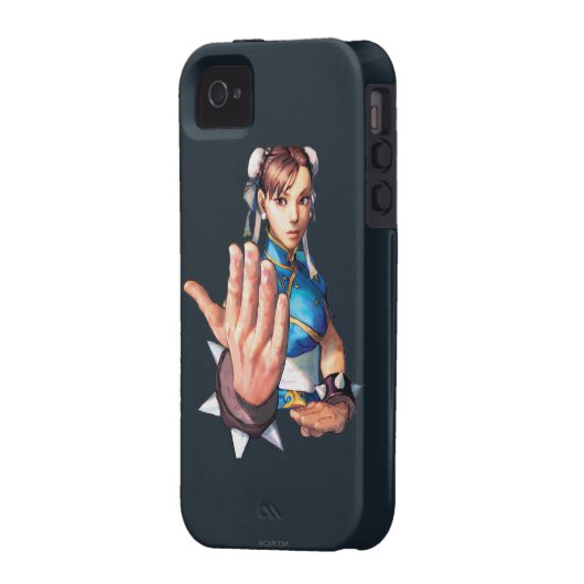Chun-Li With Hand Up Case-Mate iPhone Case (Back Left)