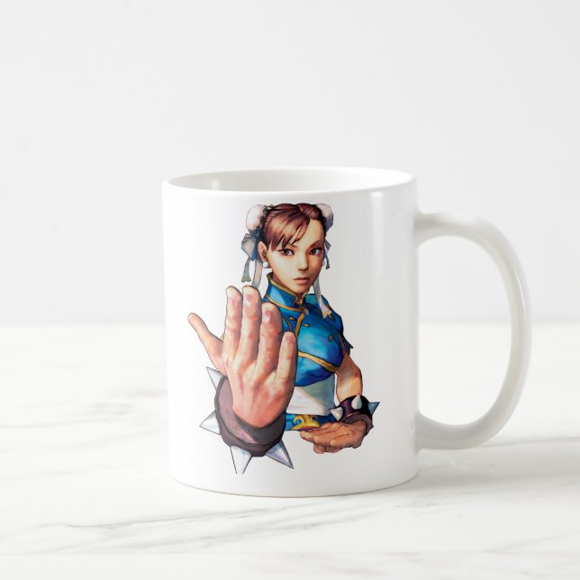 Chun-Li With Hand Up Coffee Mug (Right)