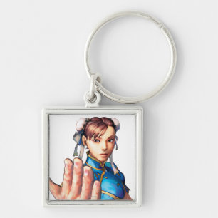 Chun-Li With Hand Up Keychain