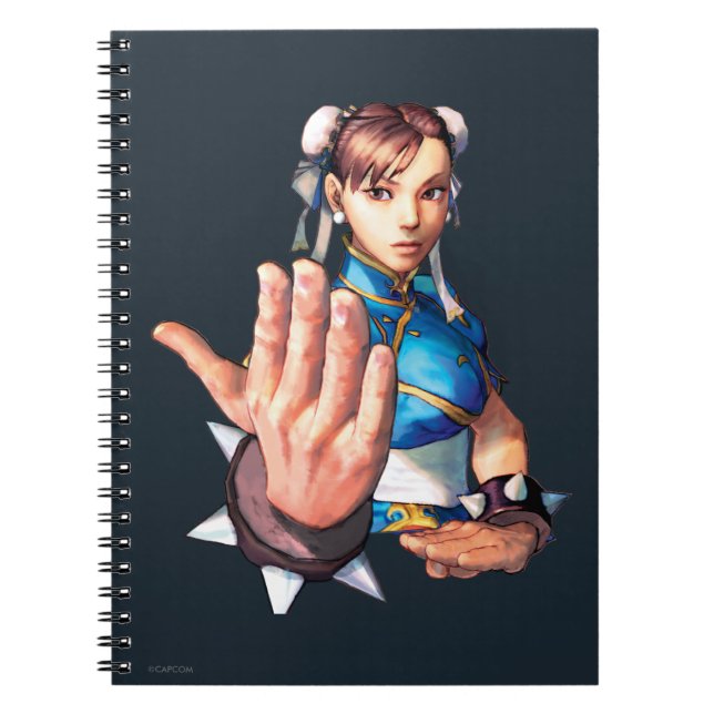 Chun-Li With Hand Up Notebook (Front)