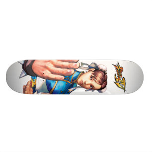 Chun-Li With Hand Up Skateboard Deck