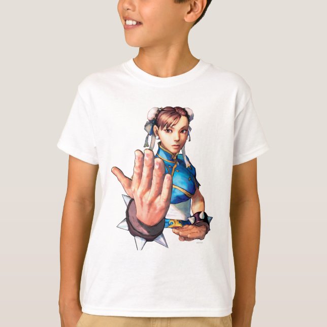 Chun-Li With Hand Up T-Shirt (Front)