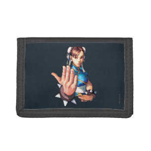 Chun-Li With Hand Up Tri-fold Wallet