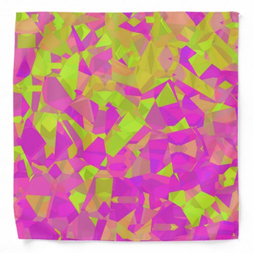 Chunky Colorful Crystalline Abstract Bandana