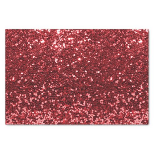 Chunky Confetti Glitter Sparkle Red Tissue Paper