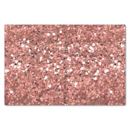 Chunky Confetti Glitter Sparkle Rose Gold Tissue Paper