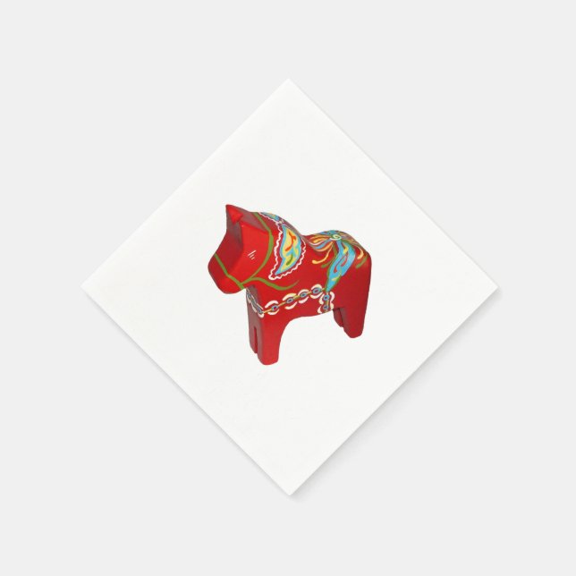 Chunky Dala Horse Diagonal Paper Napkins (Corner)