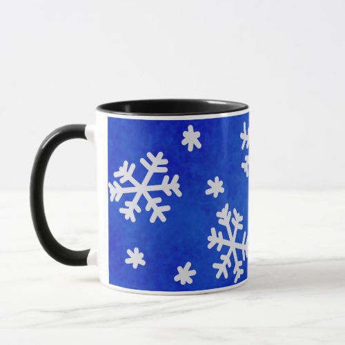 chunky funky snowflakes sublimation mugs graphique