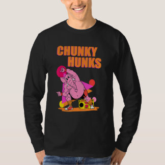 Chunky Hunks Weightlifting Bodybuilding Gym Fitnes T-Shirt