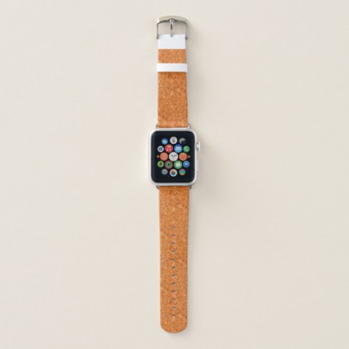 Chunky Natural Cork Wood Grain Look Apple Watch Band