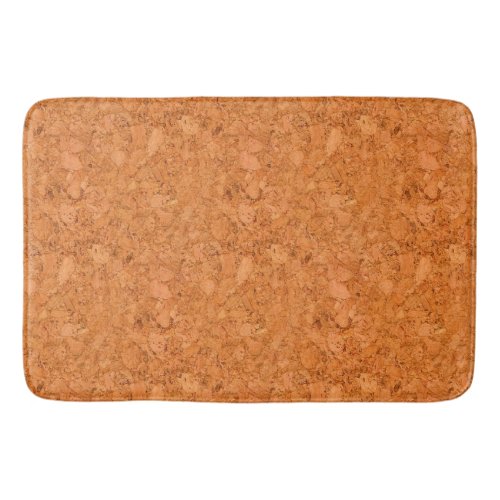 Chunky Natural Cork Wood Grain Look Bath Mat