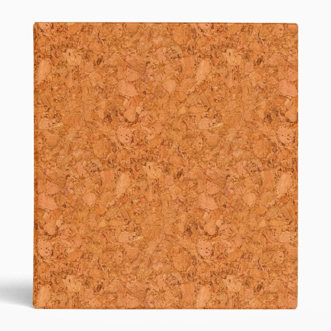 Chunky Natural Cork Wood Grain Look Binder (Front)
