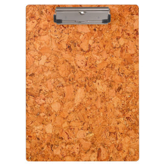 Chunky Natural Cork Wood Grain Look Clipboard