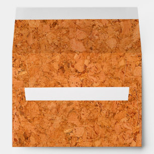 Chunky Natural Cork Wood Grain Look Envelope