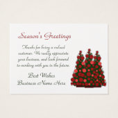 Chunky Red Message Christmas Tags (Back)