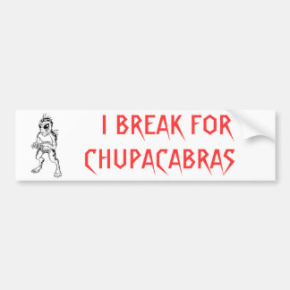 Chupacabra Bumper Sticker