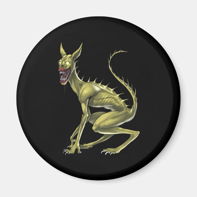 Chupacabra Cryptid Beast Magnet (Front)