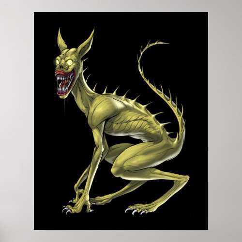 Chupacabra Cryptid Beast Poster