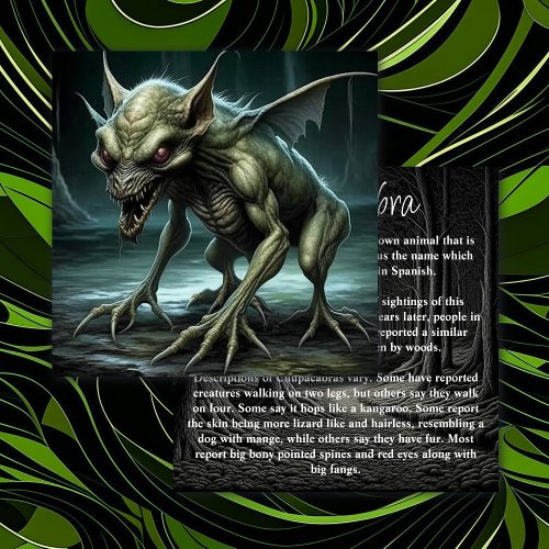 Chupacabra _ Cryptid Cards