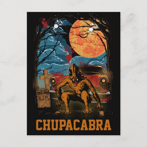 Chupacabra Cryptid Creature Customizable Text Postcard