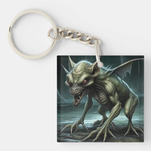 Chupacabra _ Cryptid Monsters or Animals Keychain