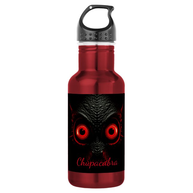 Chupacabra Cryptid Stainless Steel Water Bottle (Front)