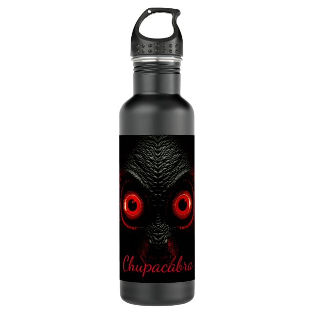 Chupacabra Cryptid Stainless Steel Water Bottle (Front)