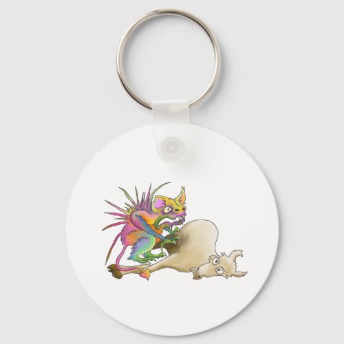 Chupacabra Goat_sucker Keychain