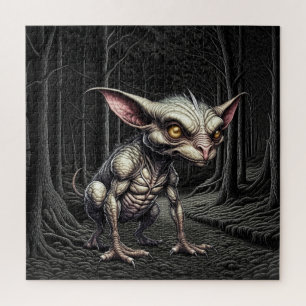 Chupacabra in the Woods Cryptid Jigsaw Puzzle