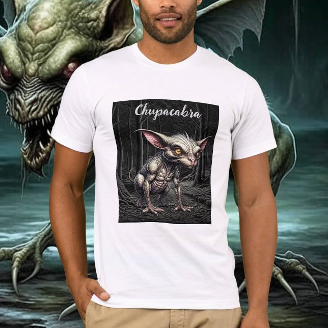 Chupacabra in the Woods Cryptid T-Shirt (Creator Uploaded)