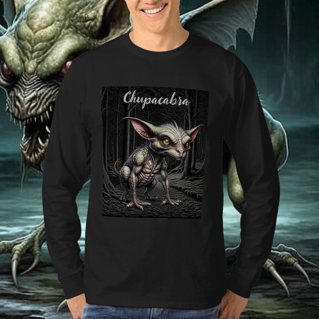 Chupacabra in the Woods Cryptid T-Shirt (Creator Uploaded)