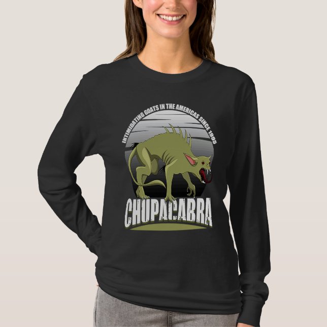 Chupacabra Intimidating Goats In The Americas Sinc T-Shirt (Front)