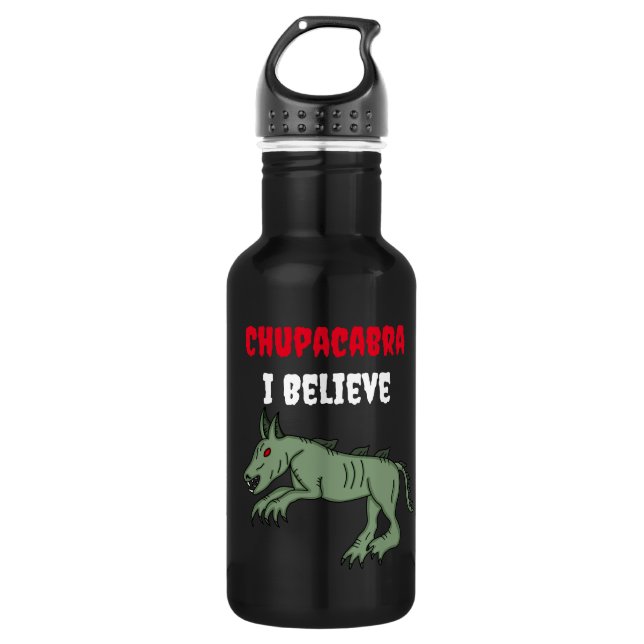Chupacabra Puerto Rico Cryptid Stainless Steel Water Bottle (Front)
