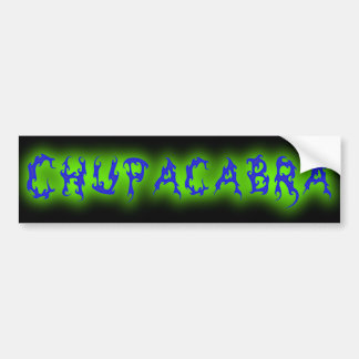 Chupacabra Text Bumper Sticker