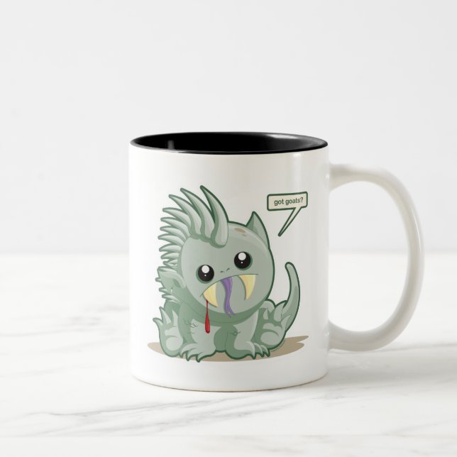 Chupacabra Two-Tone Coffee Mug (Right)