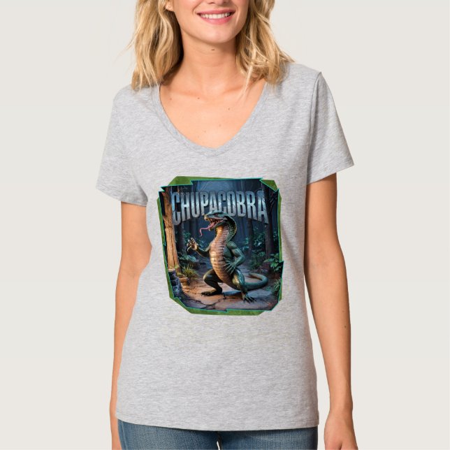 Chupacobra Photographic – Chupacabra Cobra Scary T-Shirt (Front)