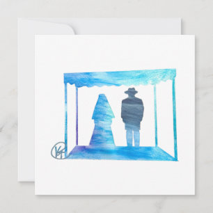 Chupah Jewish Wedding Canopy Art Thank You Card